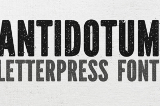 Antidotum: The Gritty, Impactful Hand-Made Font