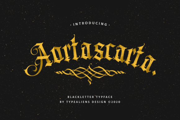 Aortascarta: The Blackletter Font for Bold Brand Identity