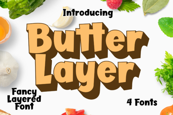 Butter Layer: A Versatile Layered Font for Modern Design