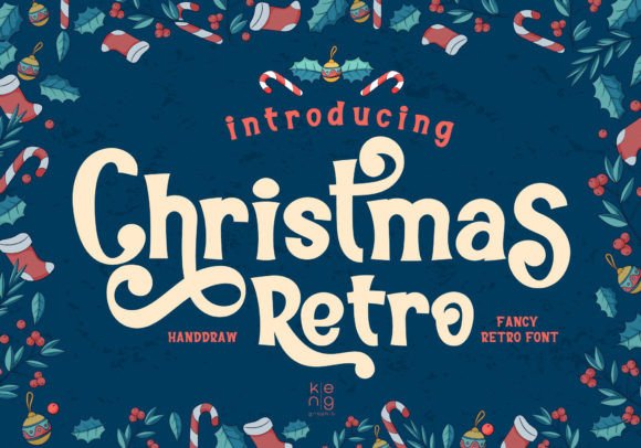 Christmas Retro: A Vintage Typeface for Modern Holiday Design