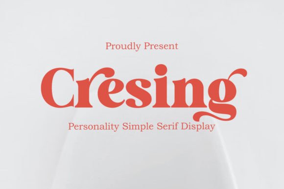 Cresing: A Modern Serif for Bold, Memorable Branding