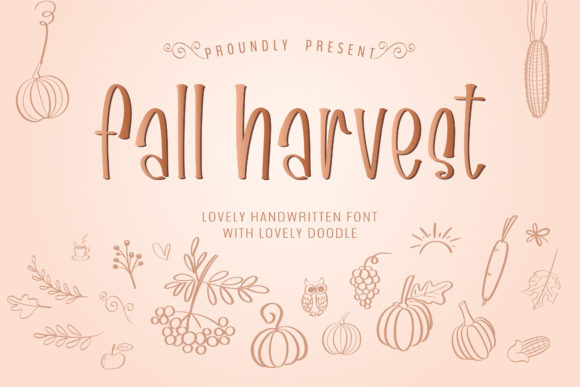 Fall Harvest: A Font That Brings Warmth to Your Creative Projects