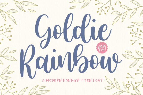 Goldie Rainbow: A Guide to This Flowing Handwritten Font