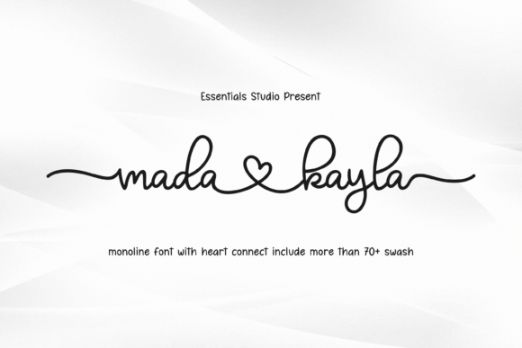 Mada Kayla: The Monoline Handwritten Font for Elegant Branding